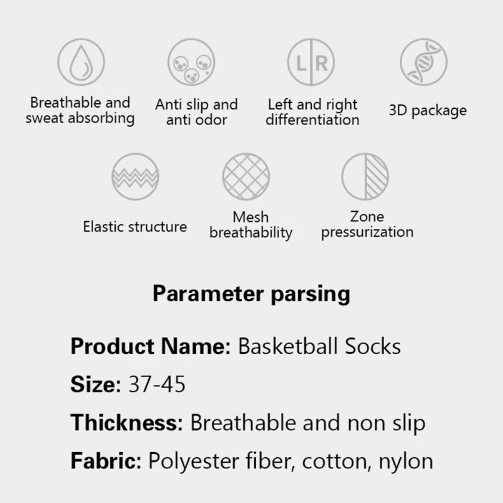 Fast-drying Sport Socks Breathable Cycling Riding Socks Basketball Football Socks  Riding