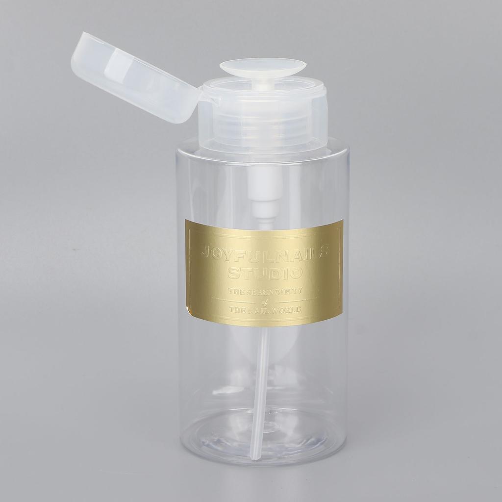 300ml Press Bottle Multi Purpose Nail Remover Lotion Press Bottle Empty Bottle Nail Tool
