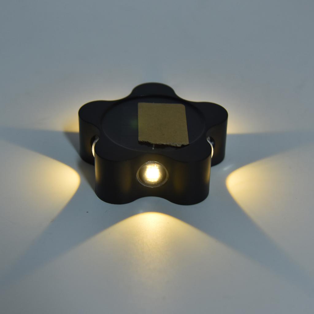 Solar Wall Light IP65 ABS Outdoor Decorative Wall Lamp for Everyday Lighting Backyard