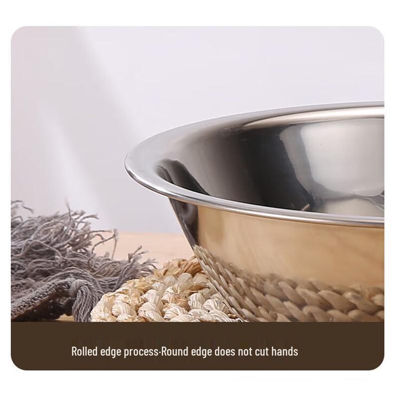 Hecheng Non-magnetic Stainless Steel Mixing Bowl