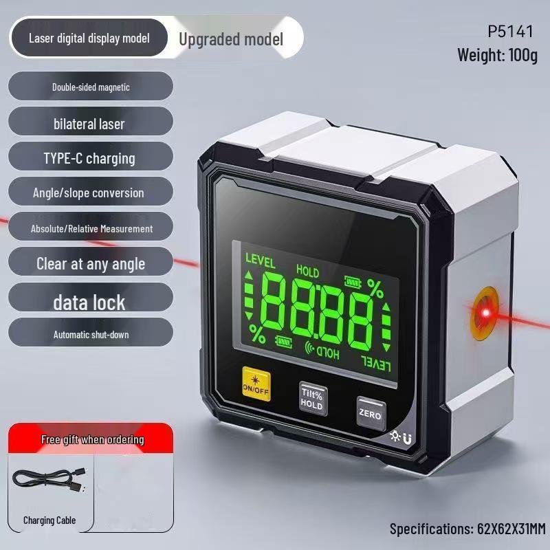 Digital Magnetic Mini Protractor & Inclinometer