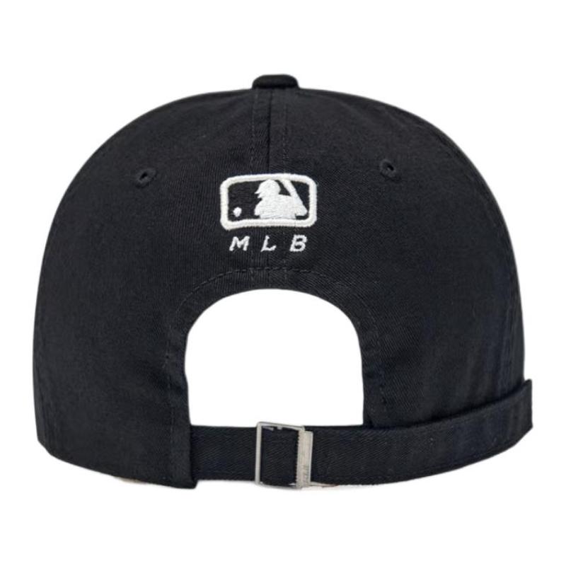 MLB Cotton Baseball Caps Unisex Black Fashion 3ACPB026N-50BKS