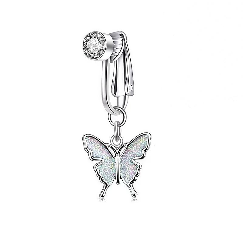No Piercing Belly Button Clamp Easy To Wear Navel Rings Comfortable Women Body Adornment For Parties And Daily Wear