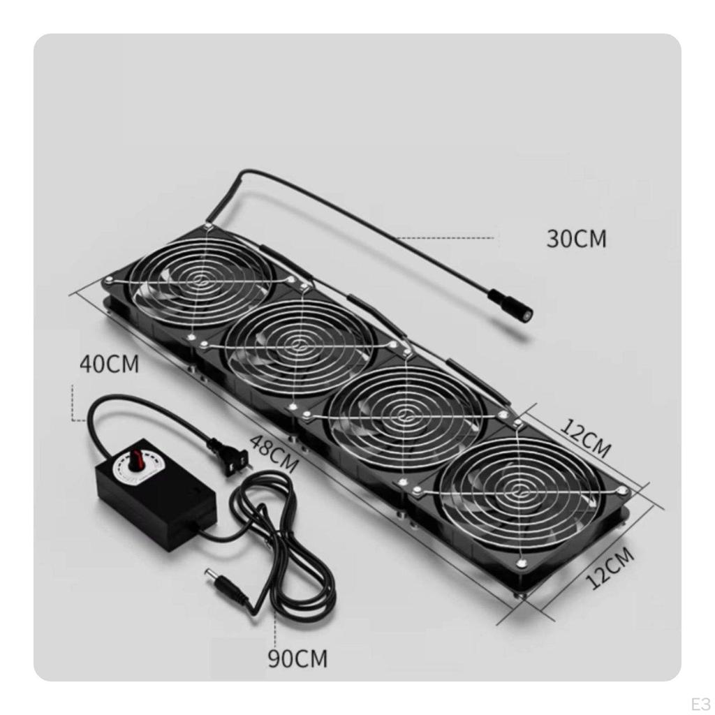 External PC Cooling Fan High Air Movement Power Desktop Chassis