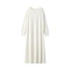 MUJI Rayon Blend Oversized XXL Women's Dress, FD1JVA4S, Ivory, Women's