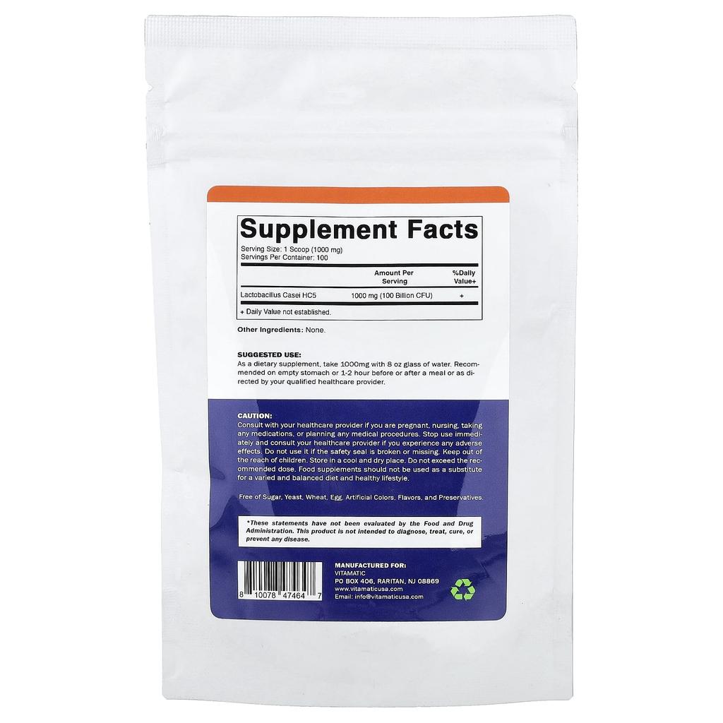 Vitamatic Lactobacillus Casei, 3.5 Oz (100 G)