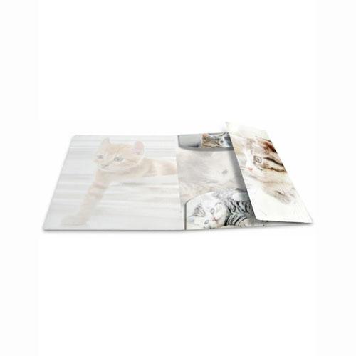 Dosar elastic lucios Herma din PP A4 cu animale (Pisici)