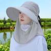 Moisture Wicking Ponytail Hat for Teens Adult Sunproof Holiday Hat with Face Cover Sun Hat Comfortable Cycling Hat
