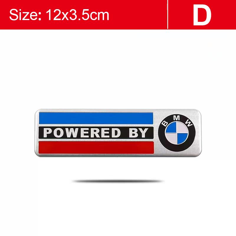 1 Peça Adesivos Metálicos 3D Decalque para Carroceria e Porta-malas Para BMW Performance F10 F30 E46 E90 E60 G30 F20 X5 E70 E39 E36 E87 X7 E92 E91 E28 X3
