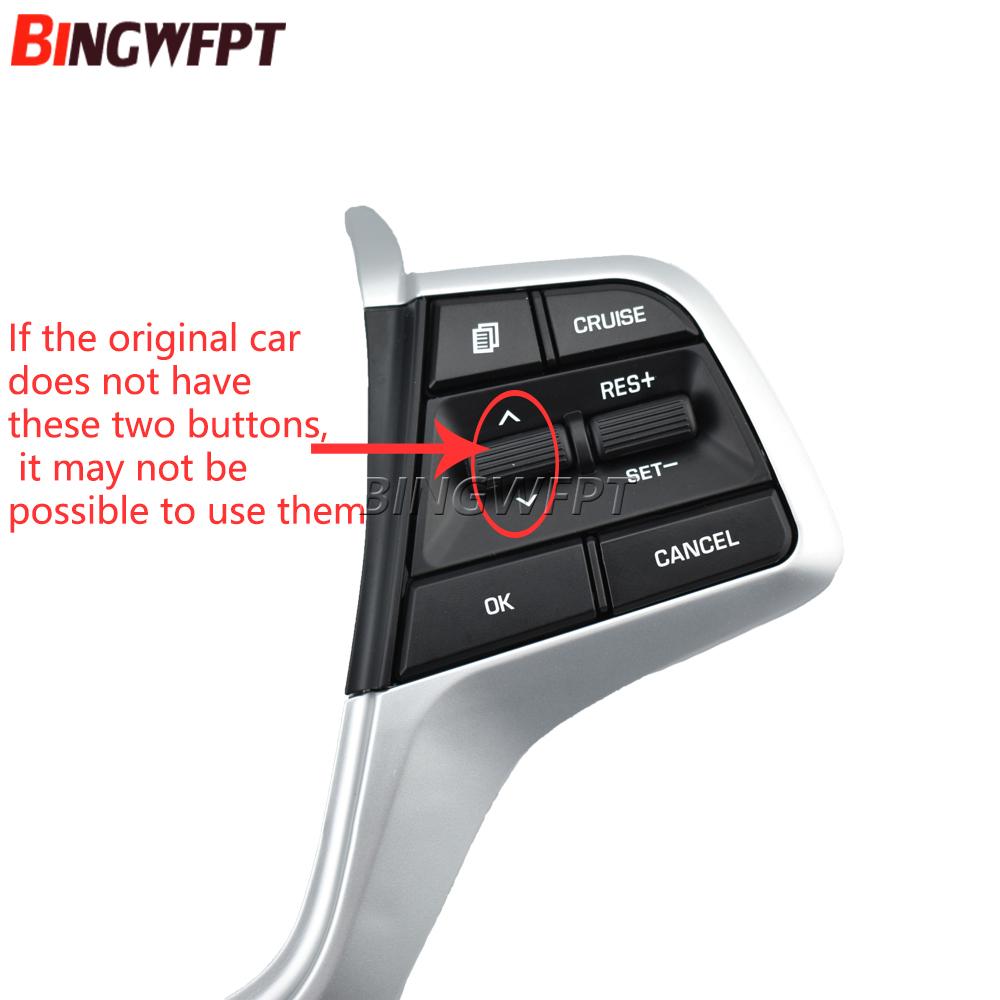 Botones Bluetooth para Volante de Control de Crucero para Hyundai Accent 1.6L 2019 2020 2021 2022