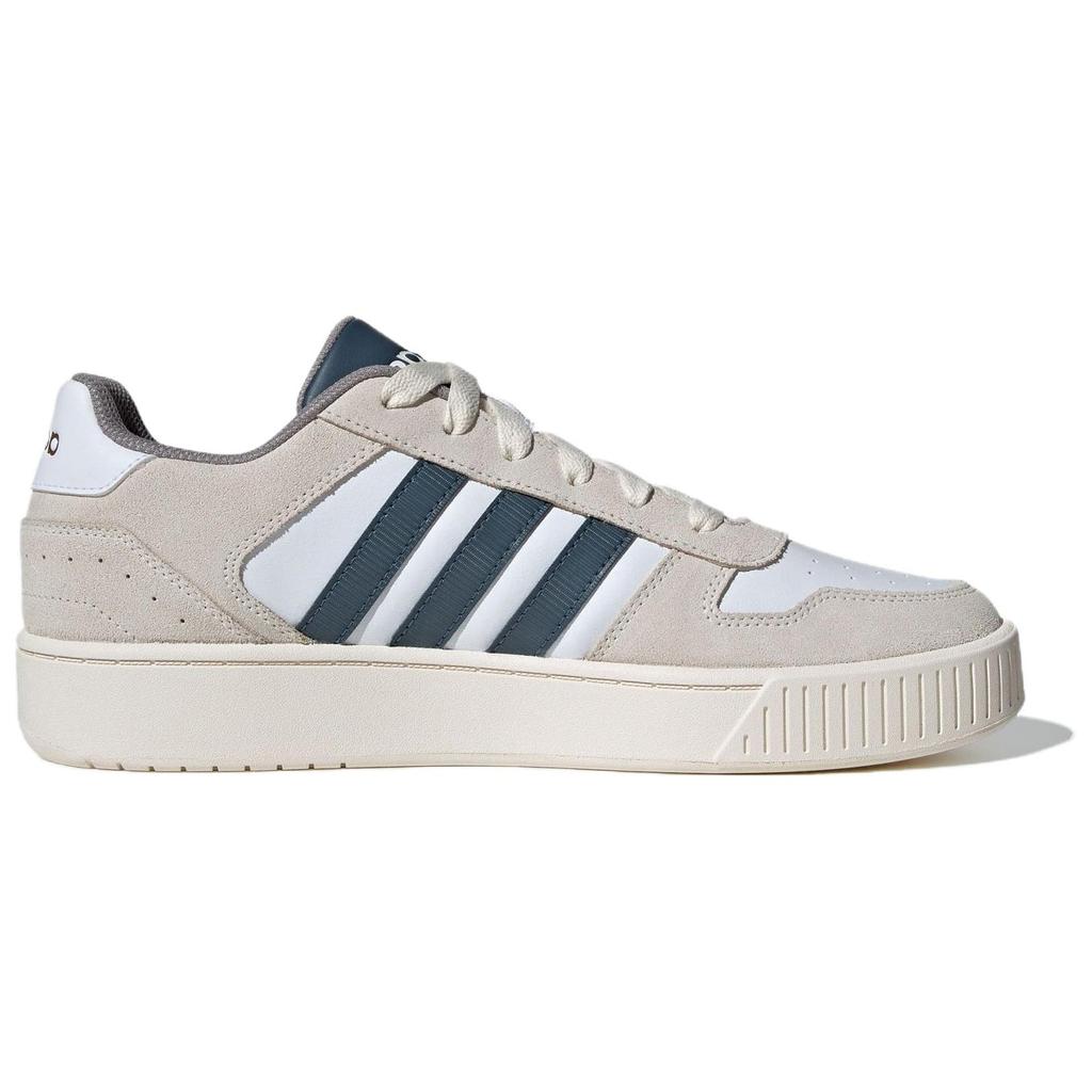 adidas Classic Leather Slip Resistant Abrasion Resistant Low Top Skateboard Shoes Unisex White Blue Brown JH8812