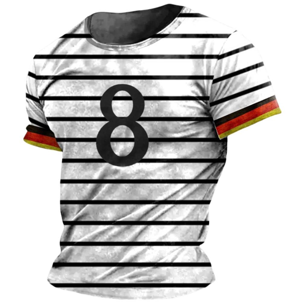 2026 3D Germany Men's T-Shirt Flag Print O-Neck Short Sleeve Loose Tee Shirts Streetwear Summer Men's Handsome Clothing 5xl