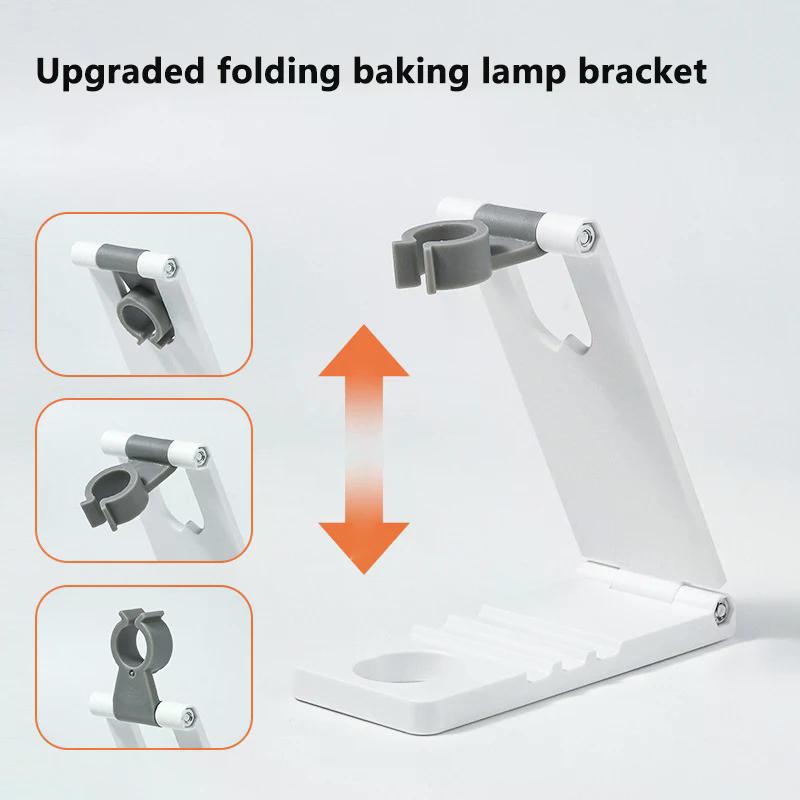 Nail Art Light Lamp Holder Nail Dryer Machine Phototherapy Lamp Bracket Rotatable And Foldable Nail Art Uv Light Lamp Holder
