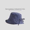 Fashion Summer Plaid Bucket Cap Curled Bow Plaid Sun Hat Foldable Quick-dry Fisherman Caps Outdoor