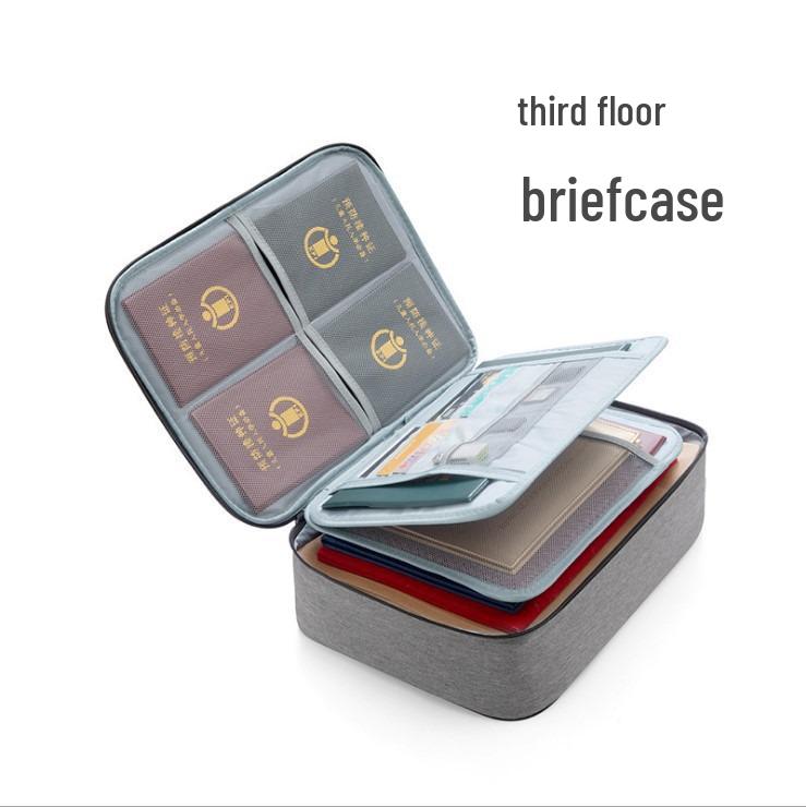 Multilayer Document Organizer Bag for Home: Household File, Birth Certificate Storage & Heavy Document Archive