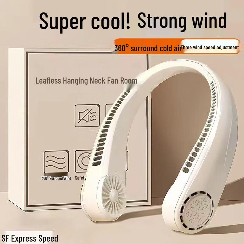 Portable Long Neck Battery-Powered Quiet Cooling Fan