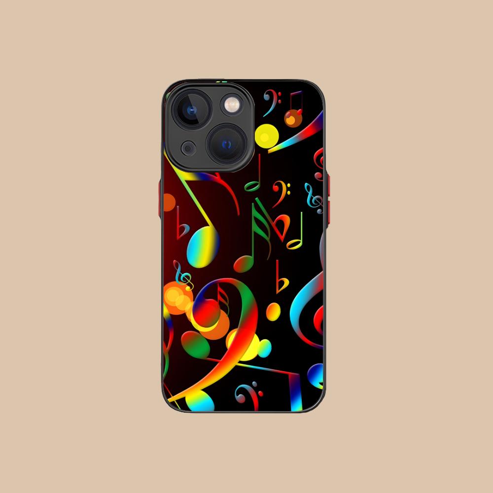 

Musical Note Staff Mobile Phone Case for iPhone 17 16 15 14 13 12 11 X XR XS 8 7 Air Pro Max Plus Mini Colorful Silicone Cover iPhone17