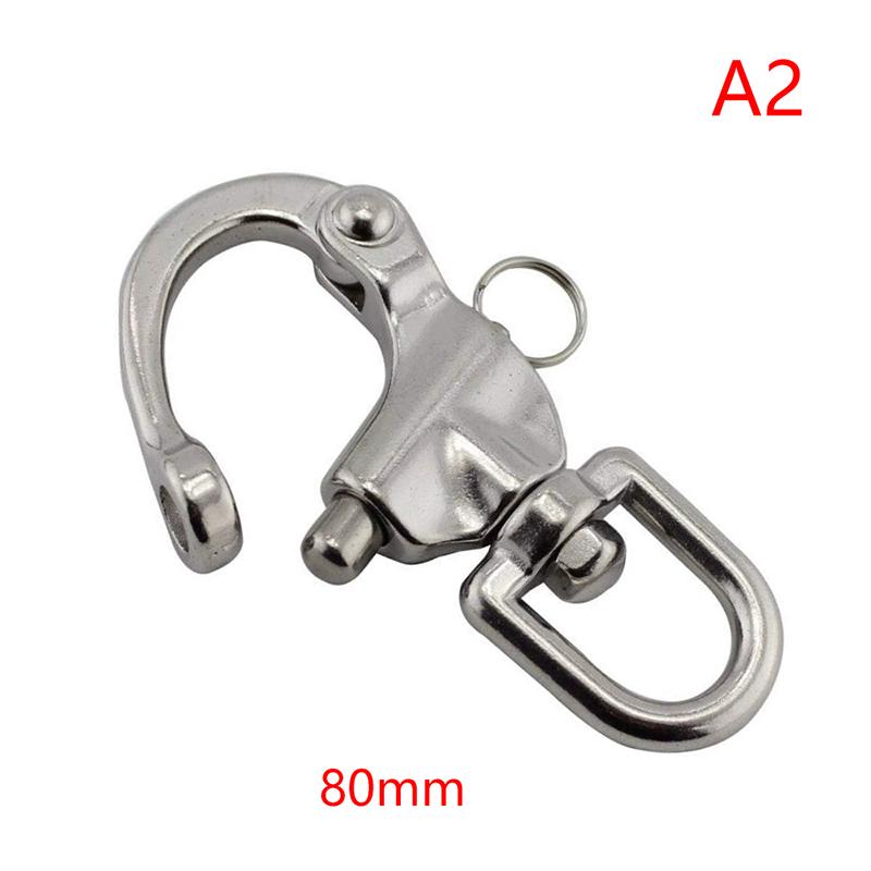 Swivel Eye Snap Shackle Quick Release Bail Rigging Sailing Boat Marine 316 Stainless Steel Fixed Snap Anchor Shackle Rigging