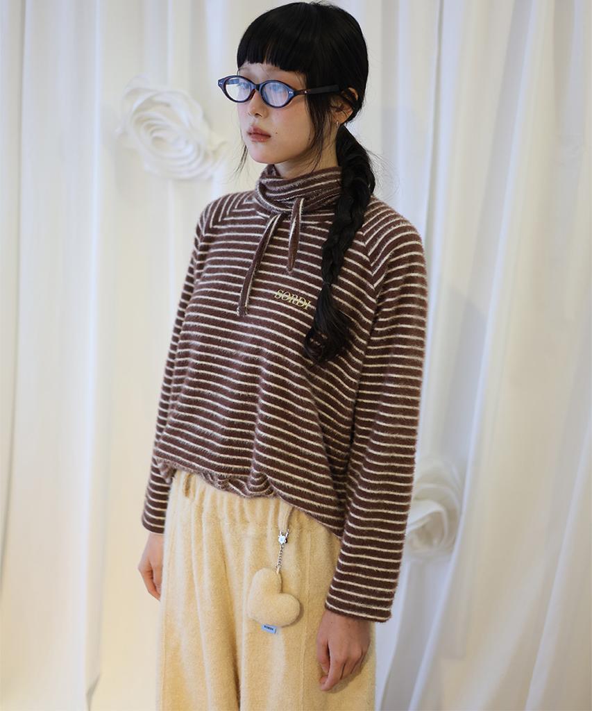 SORDI Tie Turtleneck_Brown