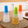 1PC Silicone Oil Bottle Brush with Lid, Silicone Barbecue Sweep with Scale, Cake Baking Tool Oil Bottle Sweep