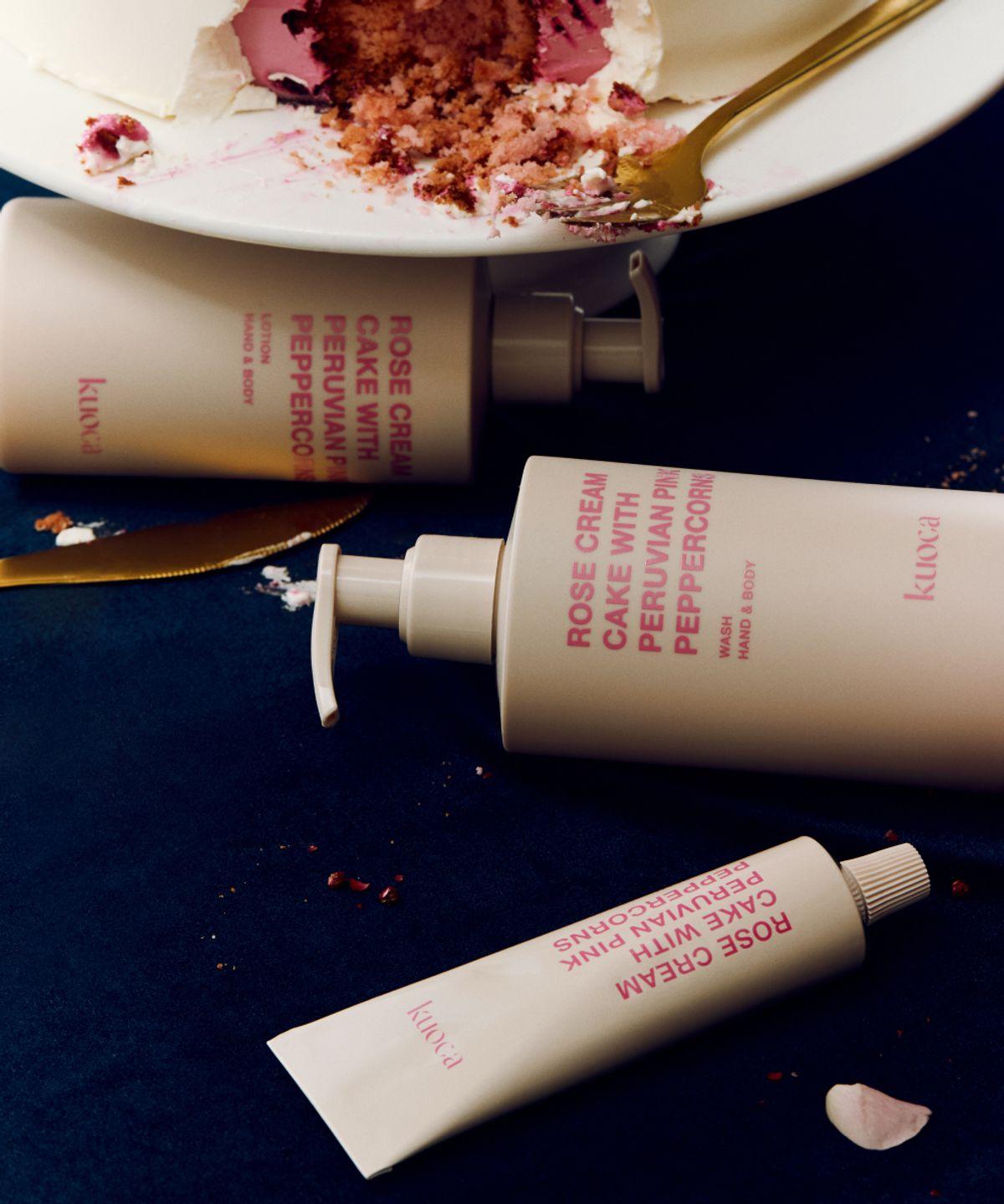 [3-Piece Set] Rose Cake Hand & Body Wash + Lotion + Hand Cream