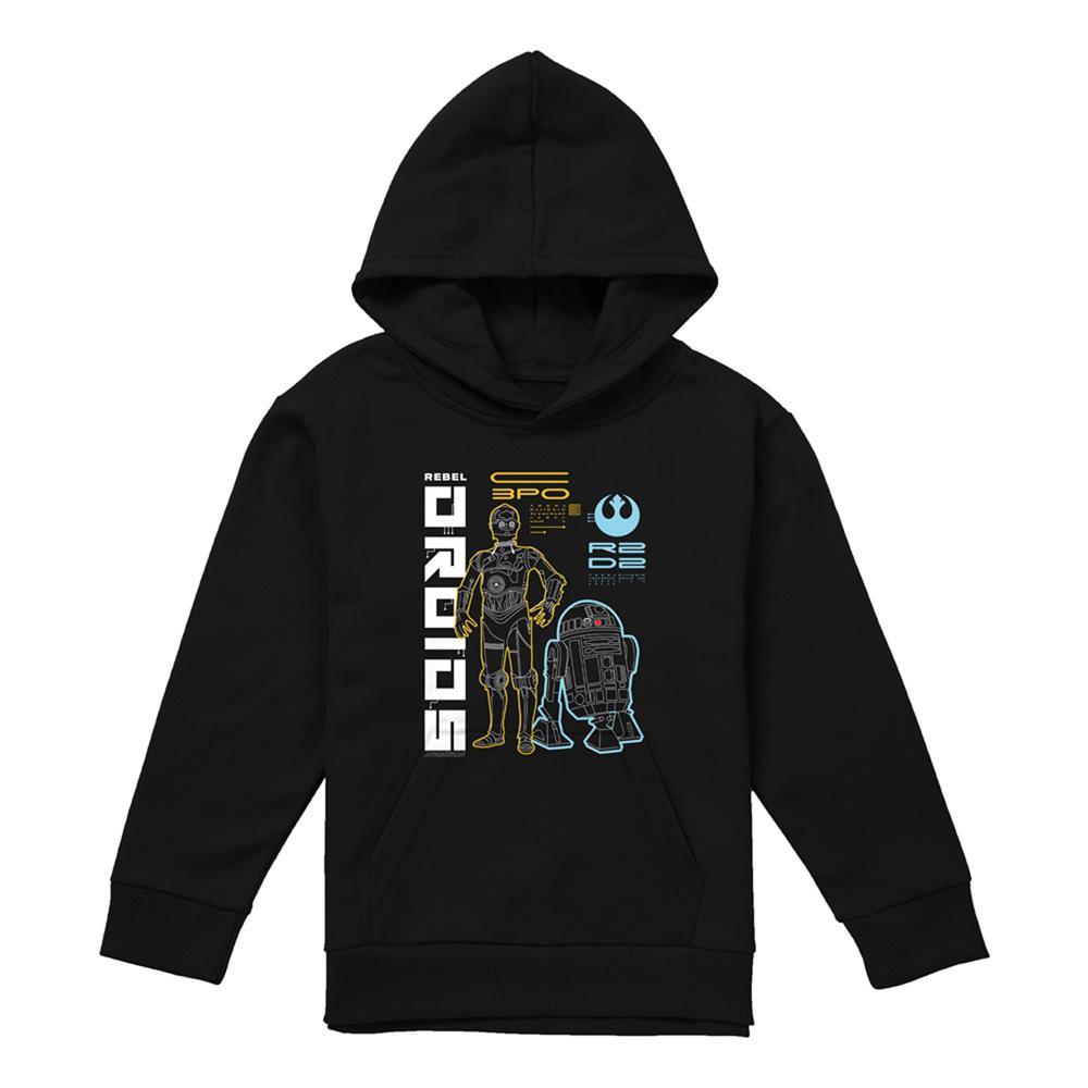 Star Wars Childrens/Kids Rebel Droids Heather Pullover Hoodie