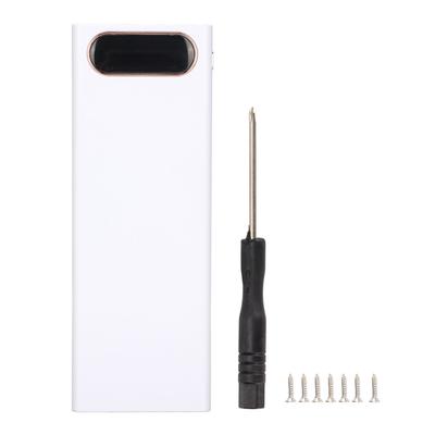 Portabatterie 18650 10W Custodia Power Bank Fai-da-te Caricabatterie Portatile con Display LCD per 10
