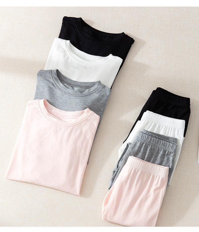 Modal-Schlafanzug und Loungewear-Set für Kinder für Frühling/Herbst - Leichtes Klimaanlagen-Anzug für ältere Kinder