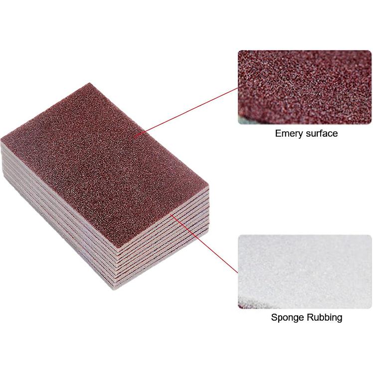 20pcs Nano Carborundum Sponge, Emery Sponge Brush Clean Eraser Scrub, Kitchen Magic Cleaning Sponge for Removing Rust Cleaning Pots and Pans,