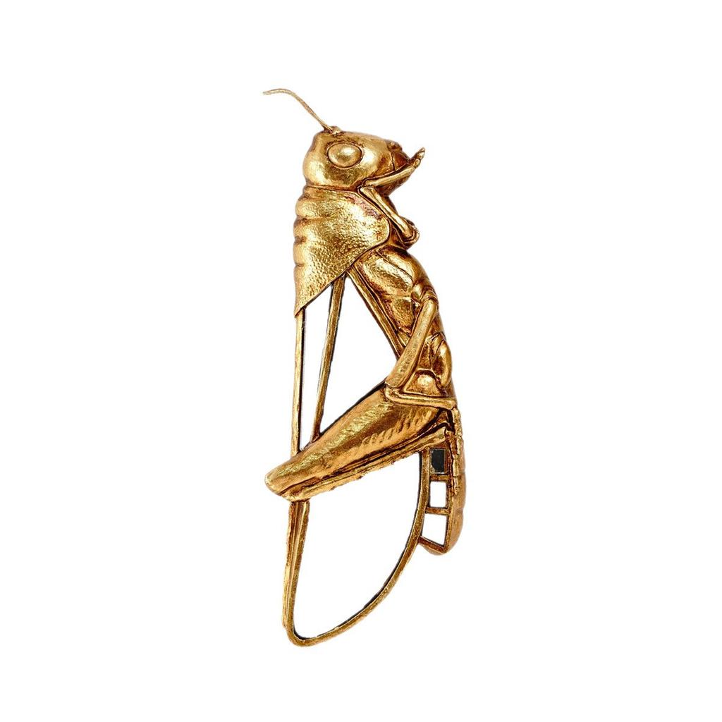 Modern Resin Golden Grasshopper Sculpture Wall Hanging Decoration Home Party Animal Crafts Mirror Grasshopper Wall Hanging Decor