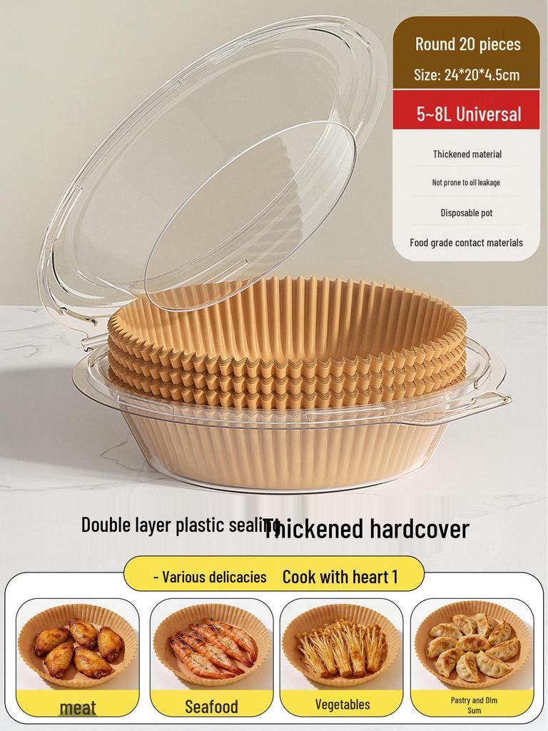 Good Helper Air Fryer Silicone Baking Mat - Oil-Absorbing, Thickened, Multi-Purpose.