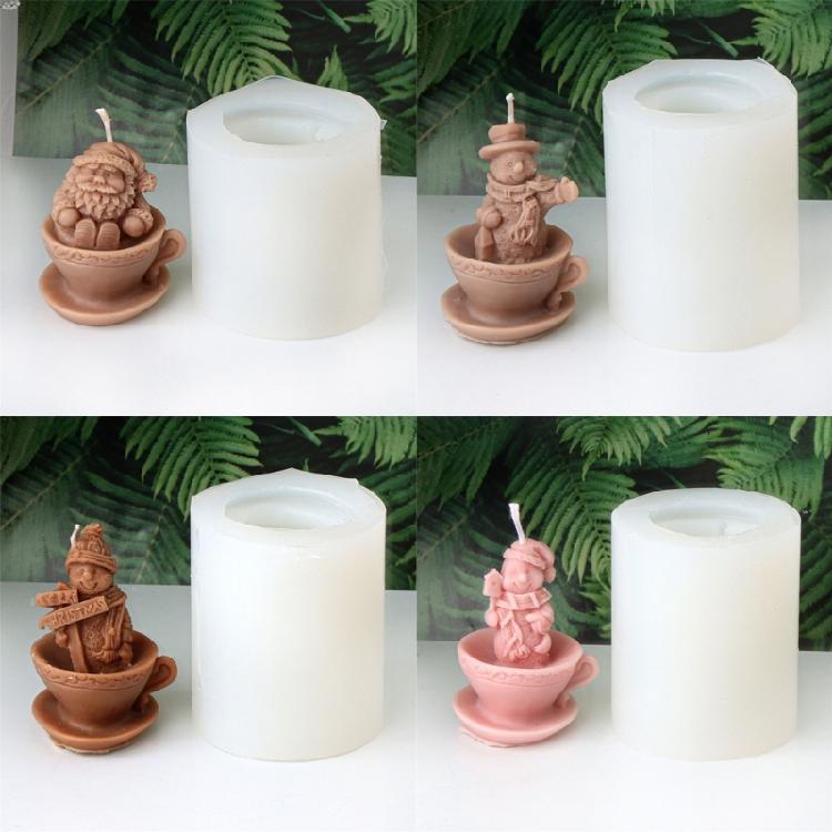 Festival Silicone Candle Mold Christmas Party Supplies Holiday Ornament Molds Suitable for Party and Home Decorations