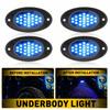 LED Rock Blue Light Underbody Light For Jeep Offroad Car Boat Truck UTV ATV 4pcs
