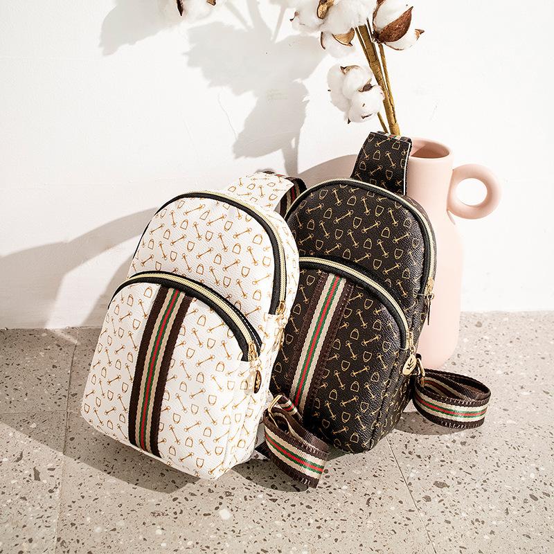 Bedrukte Borsttas Dames Tas Dames Mobiele Telefoontas Street Trend Dames Heuptas