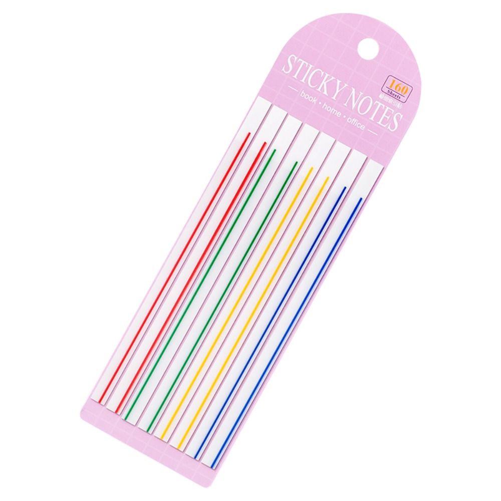 Student Sticky Notes with Line Index Tabs Flags Writable Index Sticker Long Sticky Notes Labels