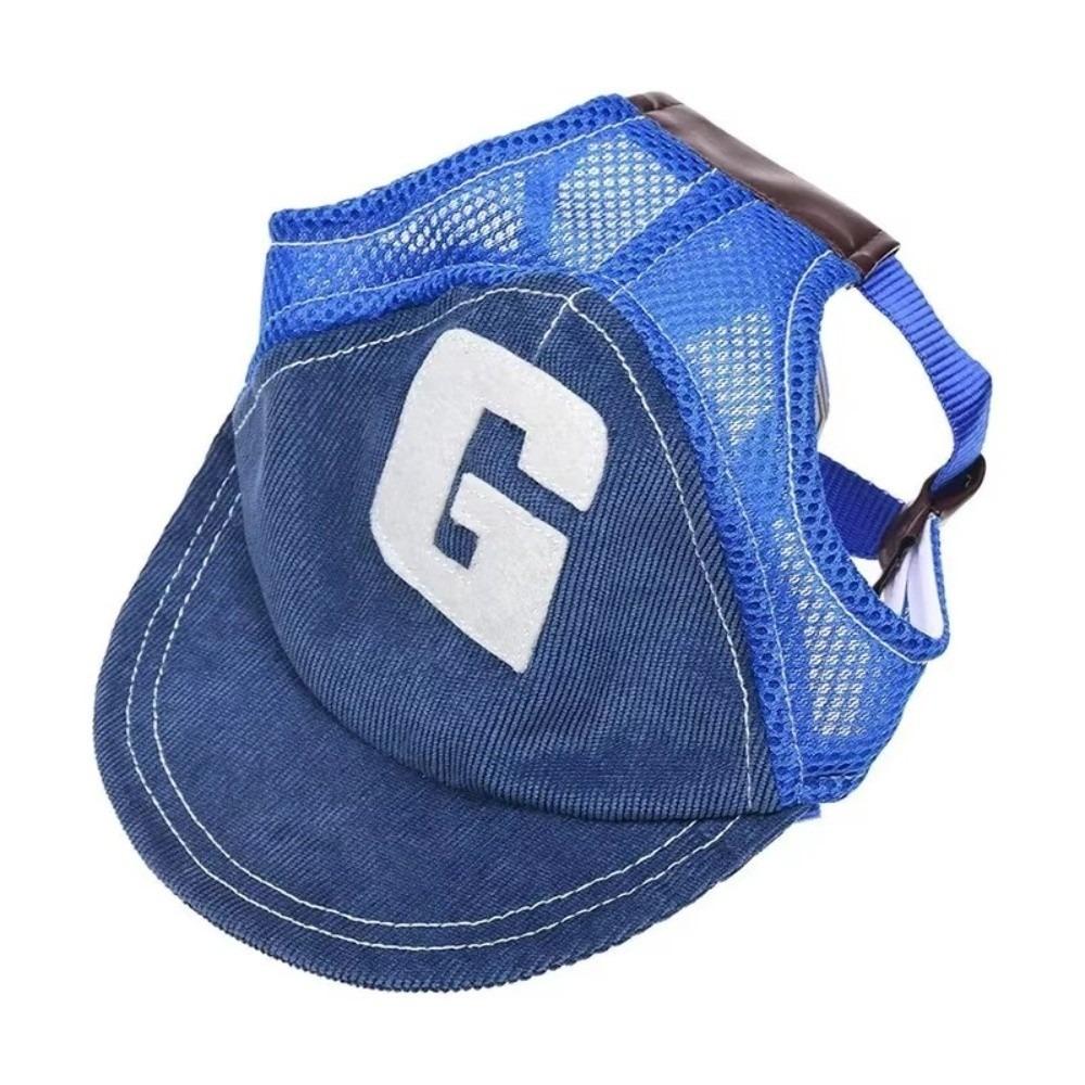 Corduroy Dog Hat UV Protection Outdoor Hat Cute Mesh Hat  Spring Summer