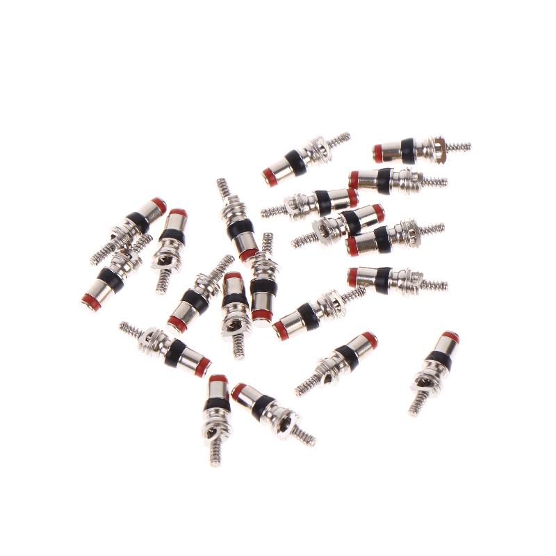5V1 Threaded AV Schrader Valve Core Flat Bottom 10/20Pcs Bicycle Scooter Bike Replacement + Tool