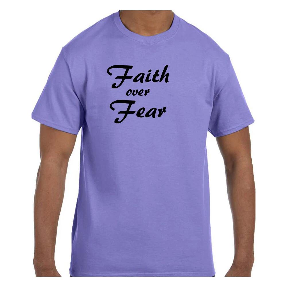 Christian Religious T shirt Faith over Fear S