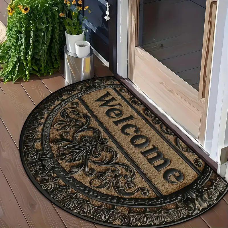 Wygodne maty podłogowe z nadrukiem do użytku domowego, dekoracyjne maty wejściowe do domu, maty antypoślizgowe do łazienki i toalety