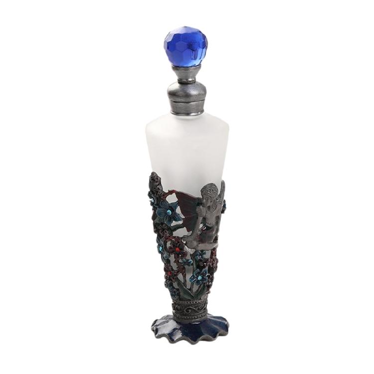 Premium 25ml Empty Fragrances Bottle With Enamel Artwork Constructed From Zinc Alloys And Glass
