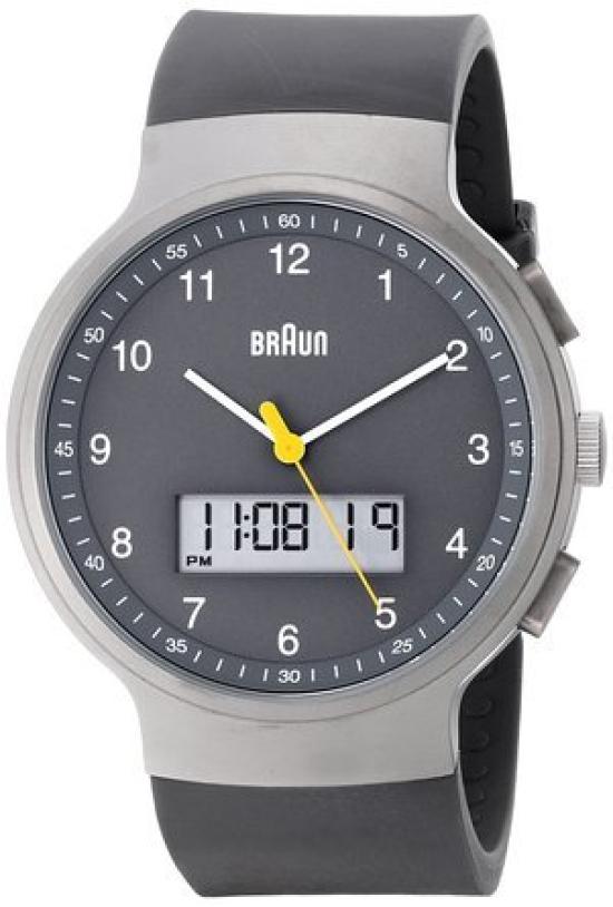 

Часы Braun Men s BN0159GYGYG Analog Digital Analog-Digital Display Japanese Quartz Black Watch Men s Watch [Товар]