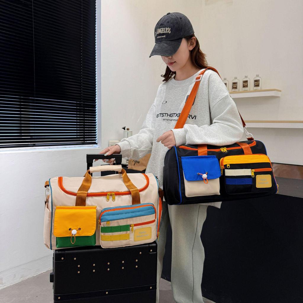 Women's Large Capacity Ultralight Travel Fitness Bag - Oxford Cloth Handheld Luggage Storage