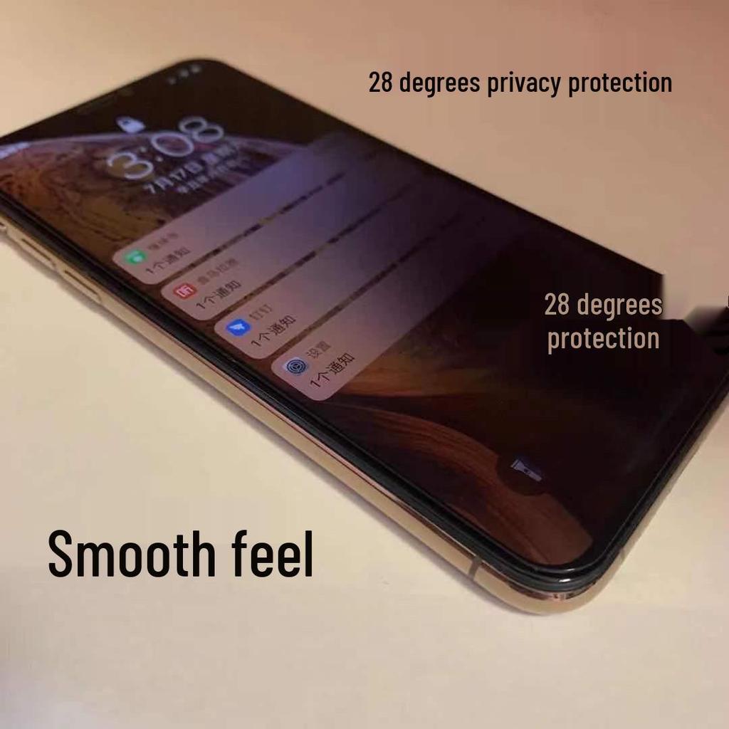 Privacy-Proof Tempered Glass Screen Protector for Apple 12/13/11/16Pro/17/17Air – Full Screen Transparent Design