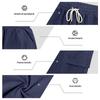 Men's Linen Solid Color Casual Holiday Shirt and Shorts Set