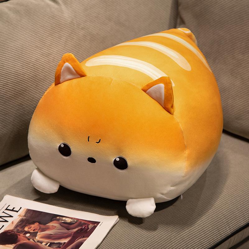 

Non-Toxic Cute Soft Stuffed Animals Bread Cat Dolls Pillow Plush Lovely Cat Toys Room Decor Nice Birthday Gift 25cm