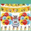 Cuphead Themen Geburtstagsparty Dekorationen Set mit Teetassenkopf-Design Lebendiges Papiermaterial