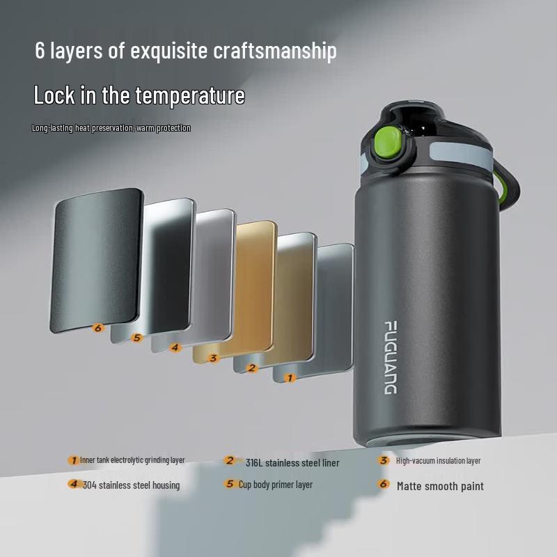 Fuguang 316L Stainless Steel Insulated Dual-Use Water Bottle