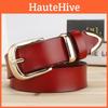 Solid Color Simple Leather Waist Belt Metal Pin Buckle Street Girl Decoration