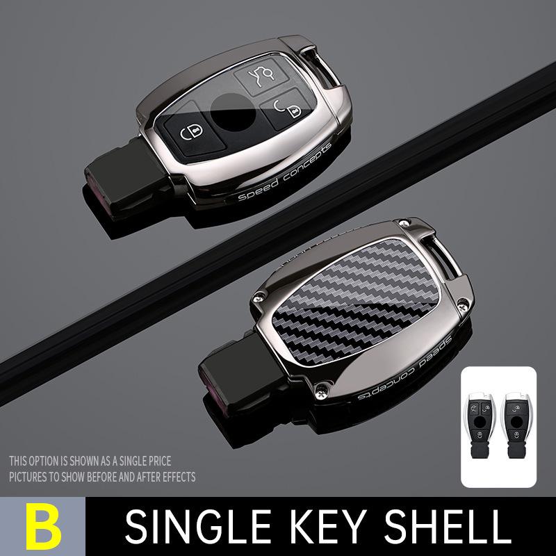 Mercedes Key Cover: Compatible with E300L, GLC260L, A200L, GLB, GLE350, and Maybach S models.