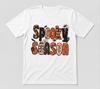 Korkunç Sezon Hayalet Ve Balkabağı Cadılar Bayramı Sever Grafik Hediye Tişört Beyaz T-shirt
